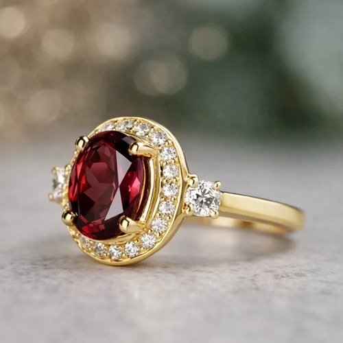 Oval cut natural ruby - cut,